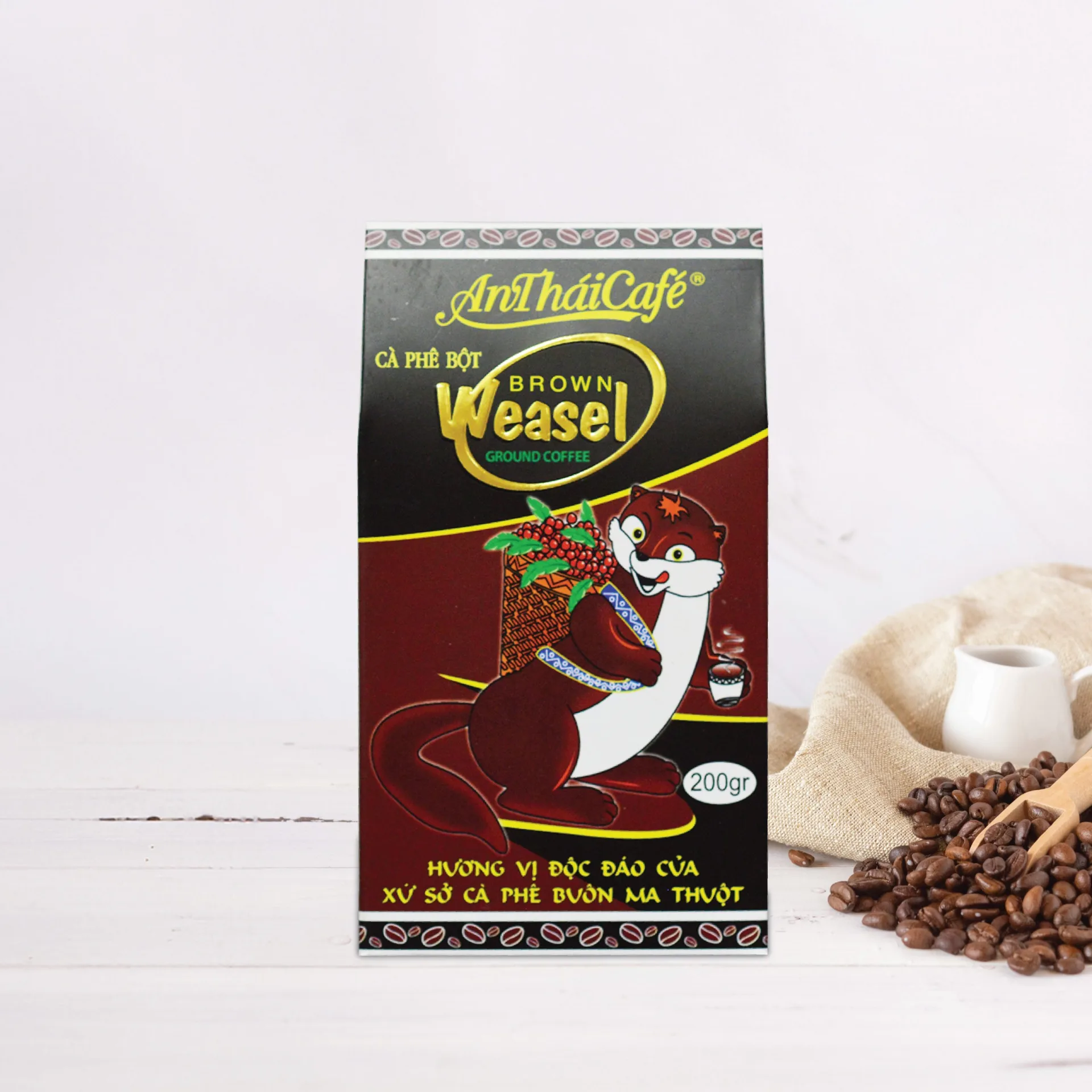 棕色黄鼠狼咖啡粉200克 (Brown Weasel) – 安泰咖啡